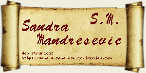 Sandra Mandrešević vizit kartica